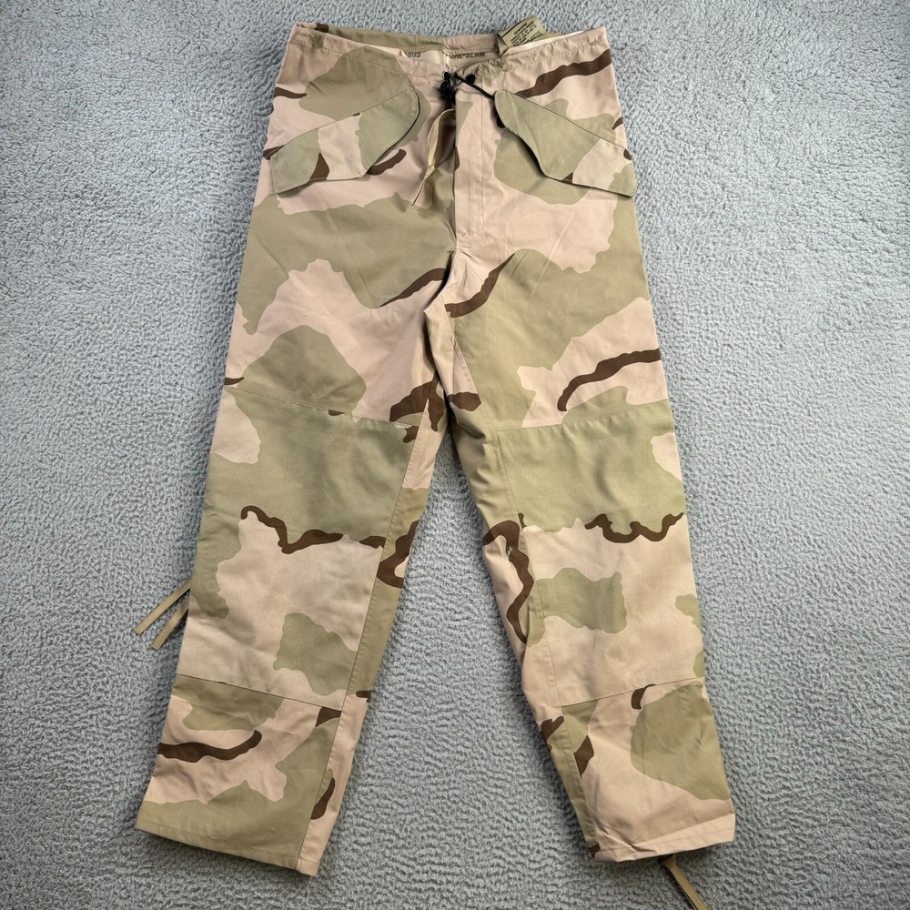 Military‎ Pants Mens Small Trousers ECWCS Camo Goretex Rain Wet Weather